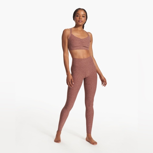 NWOT Vuori Women’s Clean Elevation DreamKnit Leggings, Hazelnut Heather, Sz XL - Picture 1 of 10
